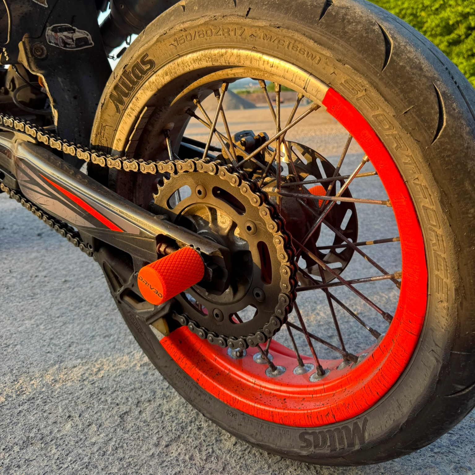 DRIV3D Ersatz Stuntpegs einzeln – Kompakte Axle Sliders (60 mm)